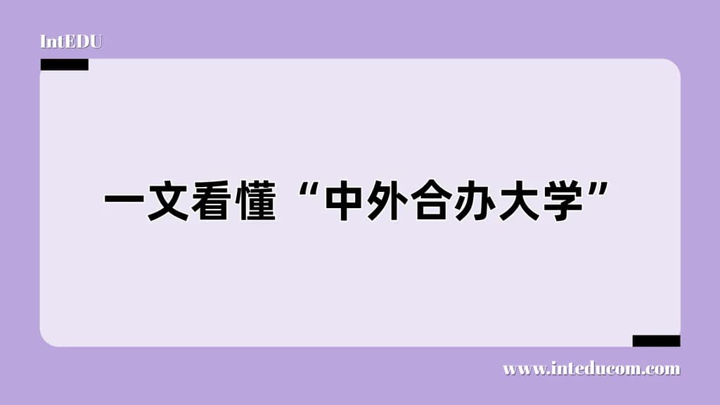  一文看懂中外合办大学 - 图片 1