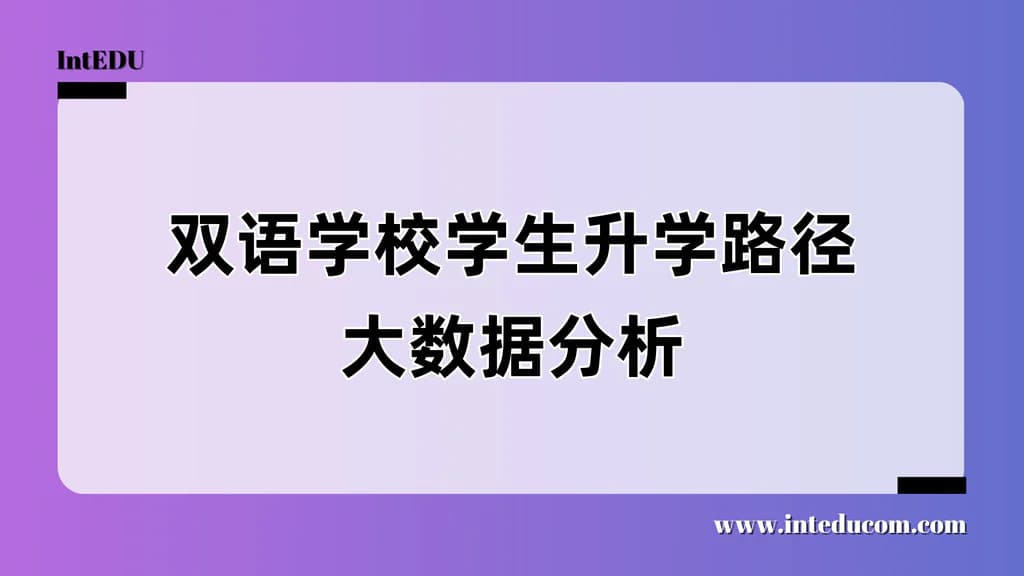 双语学校学生升学路径大数据分析 - 图片 1